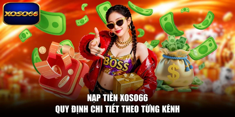Nạp tiền XOSO66 quy định chi tiết theo từng kênh